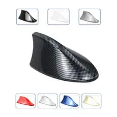 Antena Shark Tubarão Barbatana Universal Funcional AM/FM Esportiva: Preto Branco Carbono Cinza Prata Vermelho Azul Ouro