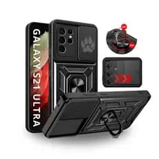 Capa Capinha Armor Anti Choque Ring Luxo P/ Galaxy S21 Ultra