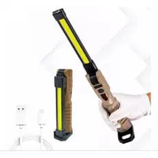 Lanterna LED Recarregável Magnética Base Mesa Resistente à Mecânico Eletricista H3770