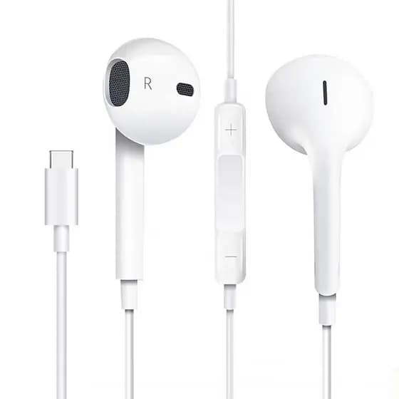 Fone De Ouvido Tipo C USB-C Som Alta Qualidade c/ Microfone  earpods compativel iphone 15.16.17