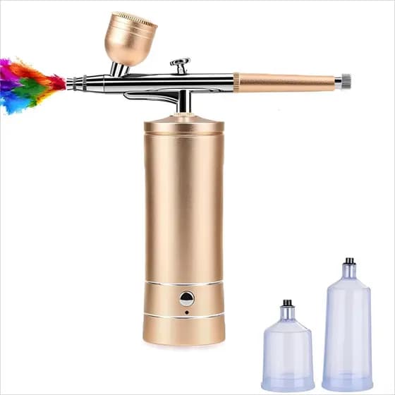 Pulverizador de pintura sem fio portátil com compressor adequado para o conjunto de aerógrafo de criação de arte de bele