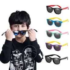Óculos de Sol para Criança Material Silicone Anti-Raios UV Fashion e Tendência