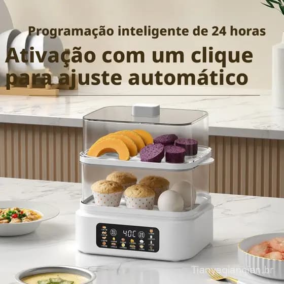 Novo Cozedor e Vaporizador de Ovos 2026 para Uso Doméstico com Desligamento Automático, Máquina de Café da Manhã