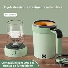 Novo copo inteligente com medição de temperatura e agitação automática magnética, copo de café elétrico portátil, copo p