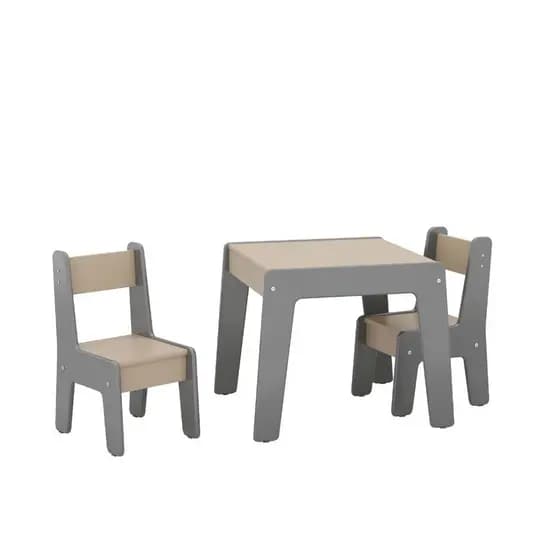Mesa Infantil BELLA  com 2 Cadeiras e 1 mesa MDF - Cores criança