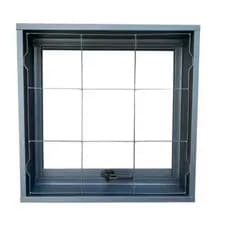 Janela Portinhola Vitro Janela Com Grade Basculante 60x60 - 50x50 Aço