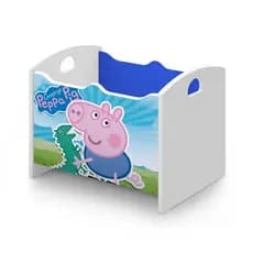 Bau Organizador De Brinquedos Infantil Peppa Pig George Mdf