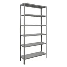 Estante Armário Prateleira Aço 6 Bandejas Organizador Galvanizada Suporta 150kg 198cm x 90cm x 28cm