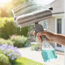 Rodo Limpa Vidros com Dispenser Integrado Spray - Limpeza – Mini Mop Praticidade e Eficiência!