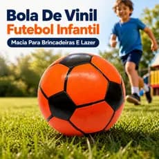Bola De Vinil Futebol Infantil Macia Para Brincadeiras E Lazer Brincadeiras DDG