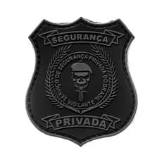 Patch Tático 3D Segurança Privada Modelo Peitoral com Velcro