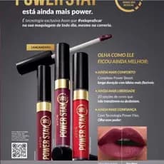 Batom Power Stay Avon Original | Longa Duração 16h | Matte Intenso e Confortável