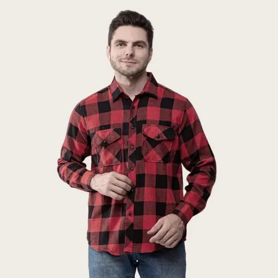 Camisa Xadrez Masculina Manga Longa Flanelada
