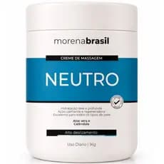 Creme de Massagem Neutro Profissional - Alto Deslizamento | Morena Brasil