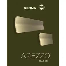 Kit 2 Puxadores Arezzo Haste Aço Escovado 160mm Renna