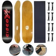 Kit Shape de Skate com Lixa Emborrachada e Parafusos de Base Cisco Skate Pé Vermelho #1