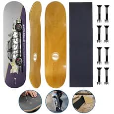 Shape Skate Fiber Glass com Lixa e Parafusos de Base Vários Tamanhos Cisco Skate M3