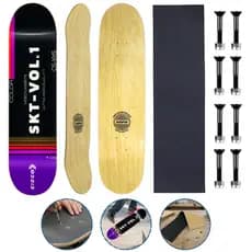 Shape de Marfim Cisco Skate Profissional Com Lixa Emborrachada e Parafusos de Base VHS