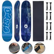 Shape Skate Maple Profissional Cisco Com Lixa e Parafusos Vários Tamanhos Optical Blue