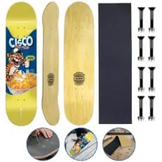 Shape Marfim Com Lixa Emborrachada e Parafusos de Base Cisco Skate Cereal Original
