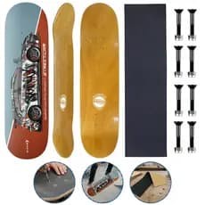 Shape Fiber Glass Cisco Skate Com Lixa Emborrachada e Parafusos de Base Phillips Subaru