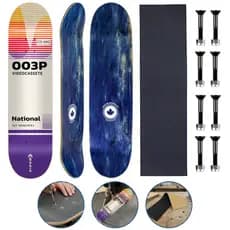 Shape de Maple Profissional Com Lixa Emborrachada e Parafusos de Base Cisco Skate SKT Memories
