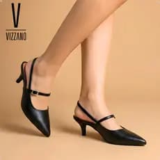 Sapato Scarpin Vizzano Salto 4cm Social Confortável Moda Lançamento