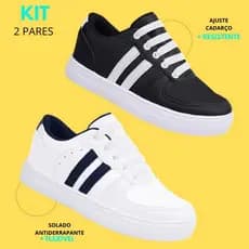 Kit 2 Pares Tênis Infantil Masculino Super Leve 503