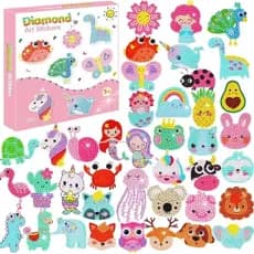 Kit 40 Peça Adesivos De Pintura Com Diamantes Para Crianças  Etiquetas e Adesivos PRONTA ENTREGA