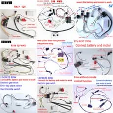 Cablagens modificadas à mão para carrinhos de criança, carrinhos eléctricos, multifuncional
