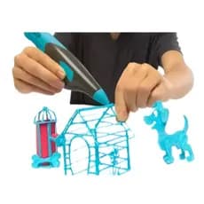 Caneta 3D Profissional Infantil e Adulto com Display LED Digital com Fio de 9 Metros