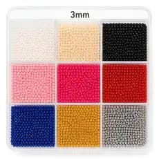 Pérolas ABS 3mm 1.000 Unidades Furo Passante Para Artesanato e Bijuteria