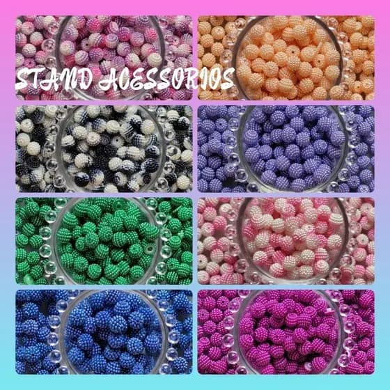 Pérola Craquelada 10mm Com 100/400 Unidades Diversas Cores Para Artesanatos No Geral