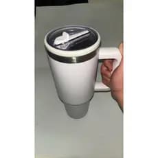 Copo Térmico Garrafa 1,2ML com bico Tampa a vácuo O Inox Alça e Canudo Mantém a temperatura