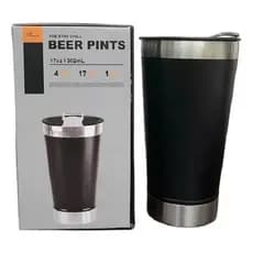 Copo Térmico 473ml Aço Inox 18/8 com Abridor Tampa Parede Dupla Gelado Quente