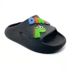 Sandália Chinelo Slide Nuvem Menino Infantil Dino Dinossauro Leve Confortável Macio 21 ao 32