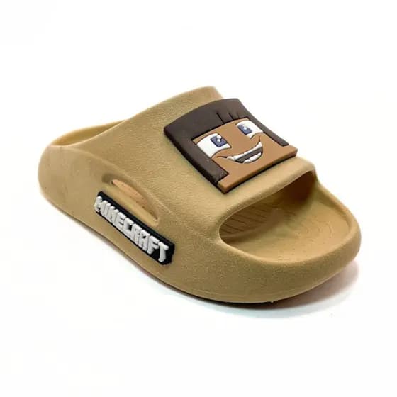 Chinelo Infantil Nuvem Slider Minecraft  Antiderrapante Confortável Escolar Passeio Ortopédico eva