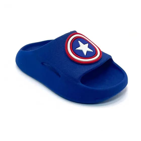 Chinelo Infantil Nuvem Menino Capitao América Escudo Antiderrapante Macio Confortável