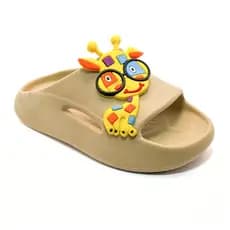 Sandália Chinelo Slide Nuvem Menino Infantil Girafa Leve Confortável Macio 21 ao 32