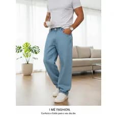 No.11 Calça Jeans Reta Balão Larga Moda Masculina Dazzling 100 Algodão Estilo Mandrake