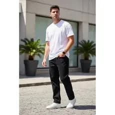Kit3 Calças Jeans Masculina Premium Skinny Corte tradicional Basico com Lycra Lavagem Claro Escuro ou Preto