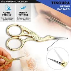 Tesoura Pássaro Alfaiataria - Aço inoxidável - Mazzal