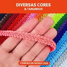 Passamanaria - Fita Galão 10mm - Rolo Com 20 Metros Várias Cores - 91- Mazzal