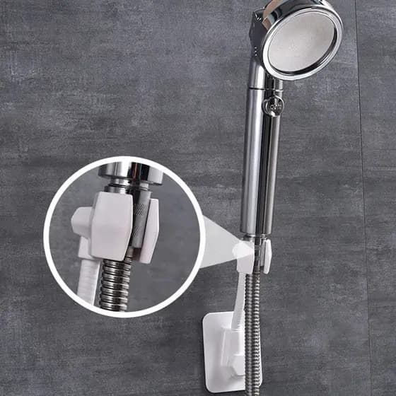 Suporte para Chuveirinho Ducha Higiênica Flexível de Mão de Parede Autoadesivo
