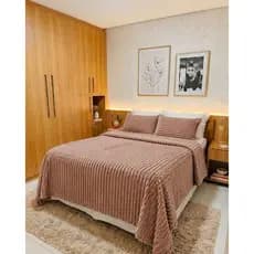Kit Cobre Leito Colcha Queen 3 Peças , 2 Fronhas – Flannel Premium Aveludado