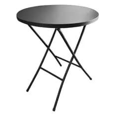 Mesa de Bar Redonda Dobrável em Aço para Restaurante Area Gourmet Residencial ou Comercial