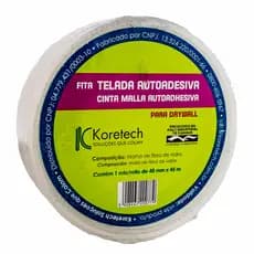 Fita Telada Fibra De Vidro Drywall Autoadesiva 45m X 48mm