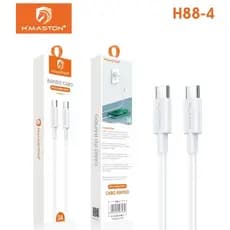 H'maston H88-4 Cabo Carregamento Rápido 3a Tipo-c/tipo-c SJXO4 Cabo Tipo-c/Lightning 6A