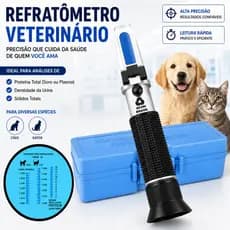 Refratômetro Veterinário Cão Gato Análise Proteína Urina