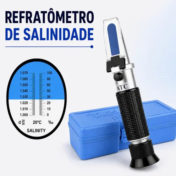 Refratômetro Salinidade Marinho